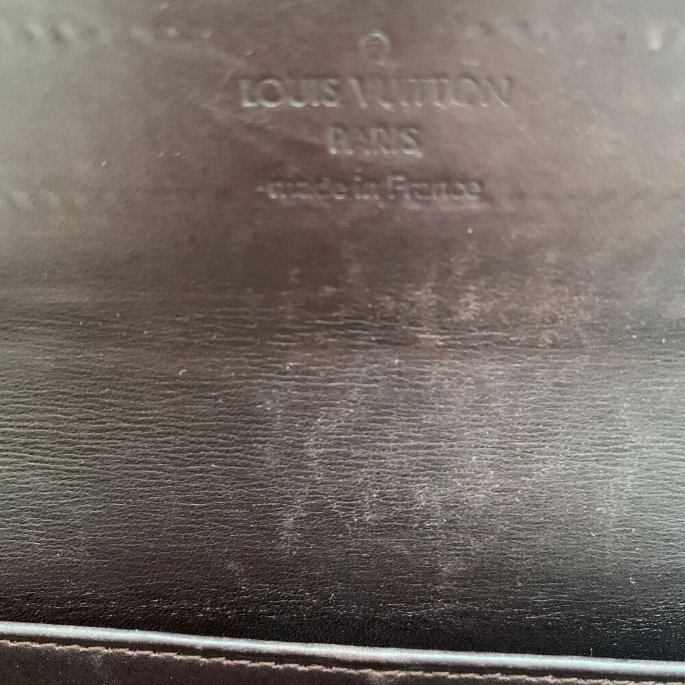 Louis Vuitton vernis patent Leather amarante long wallet tn0191 authentic with - Picture 4 of 9